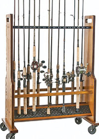 Rod racks maintain your rods organized and safe from tangling while kept in the home.